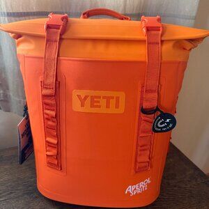 YETI, Hopper M12 Backpack Cooler, Orange Ltd Edition w Aperol Logo, Brand New